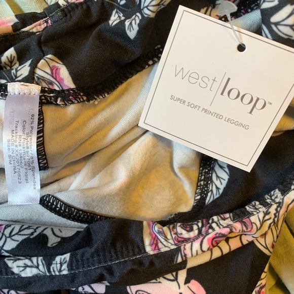 pretty floral patterned soft leggings - Picture 4 of 4